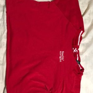 Rue 21 red “fellin alright” short sleeve tee